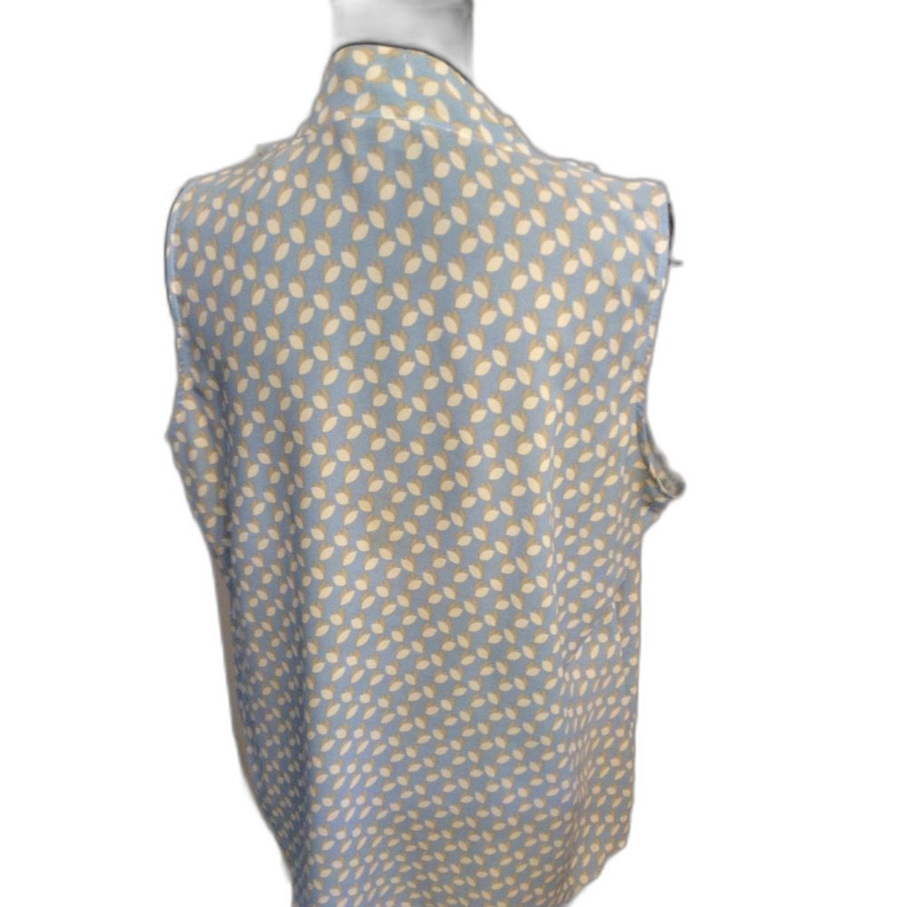 Rose & Olive XL Sleeveless blouse blue Floral print - Picture 2 of 6